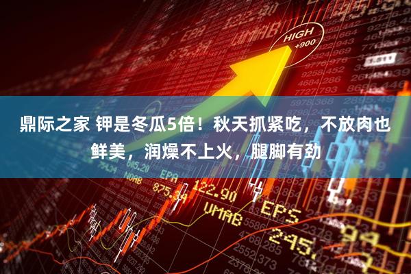 鼎际之家 钾是冬瓜5倍！秋天抓紧吃，不放肉也鲜美，润燥不上火，腿脚有劲